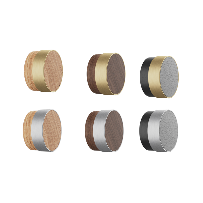 Furnipart Boutons de meubles Furnipart RADIO - bois laqué et métal