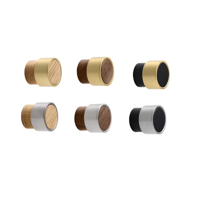 Furnipart Boutons de meubles Furnipart RADIO MINI - bois laqué et métal