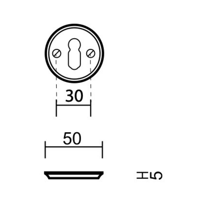 HDD 1 Key plate Natalie bronze
