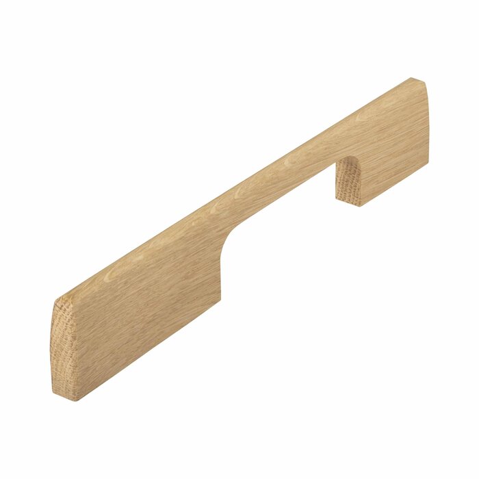 I.B.E. Unfinished wooden furniture handle DRIMO asymmetrical from IBE - natural oak