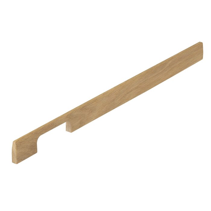 I.B.E. Unfinished wooden furniture handle DRIMO asymmetrical from IBE - natural oak