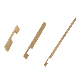 I.B.E. Poignées de meubles en bois DRIMO asymétriques en chêne - inachevées