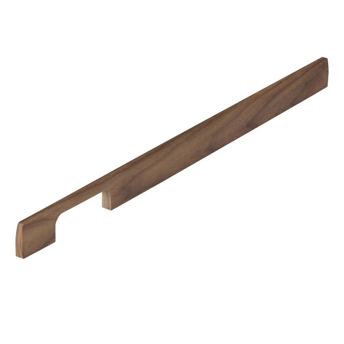 I.B.E. Unfinished wooden furniture handle DRIMO asymmetrical from IBE - American walnut