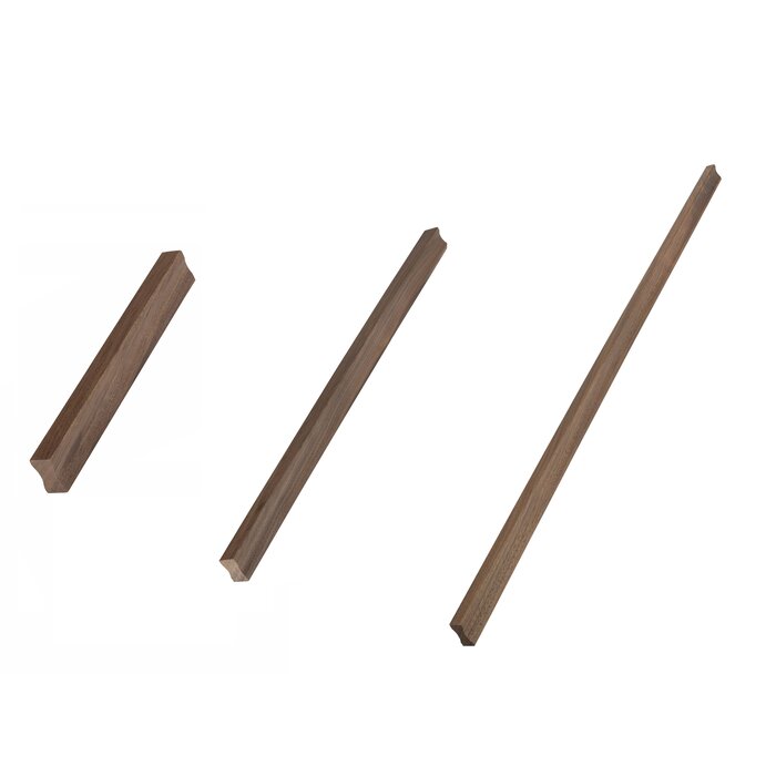 I.B.E. Poignée de meuble en bois brut DRIMO asymétrique d'IBE - Noyer américain