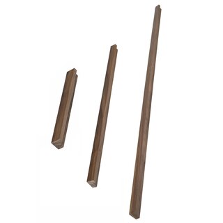 I.B.E. Wooden furniture handles L-PROFILE in walnut - unfinished