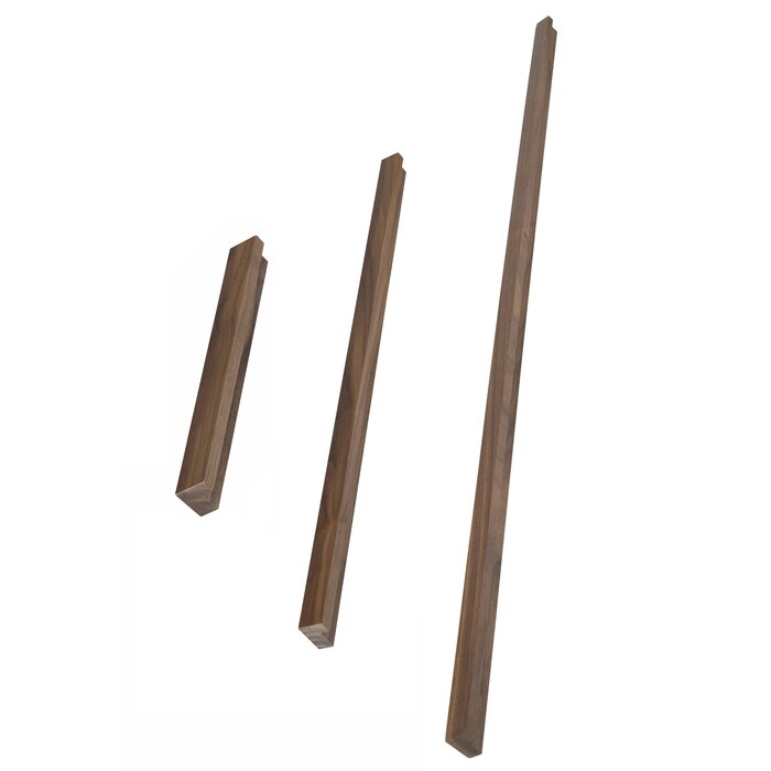 I.B.E. Unfinished wooden furniture handle L-PROFILE from IBE - American walnut