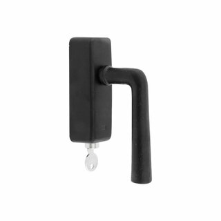Dauby Piece of window handle PH1925+/ DKS aged iron – black (VO) lockable