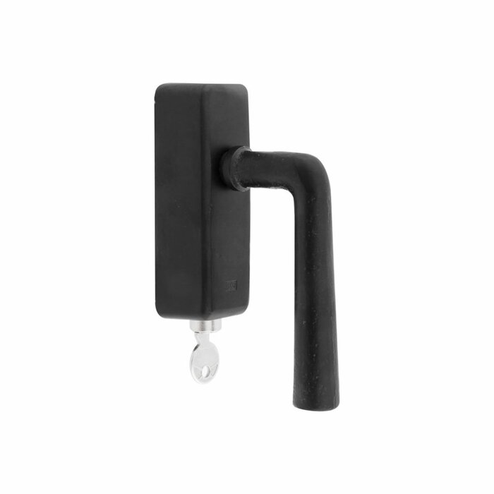 Dauby Piece of window handle PH1925+/ DKS aged iron – black (VO) lockable