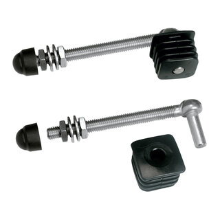 LOCINOX Hinge set for garden gate GBM 12 with plastic caps - 2 pieces