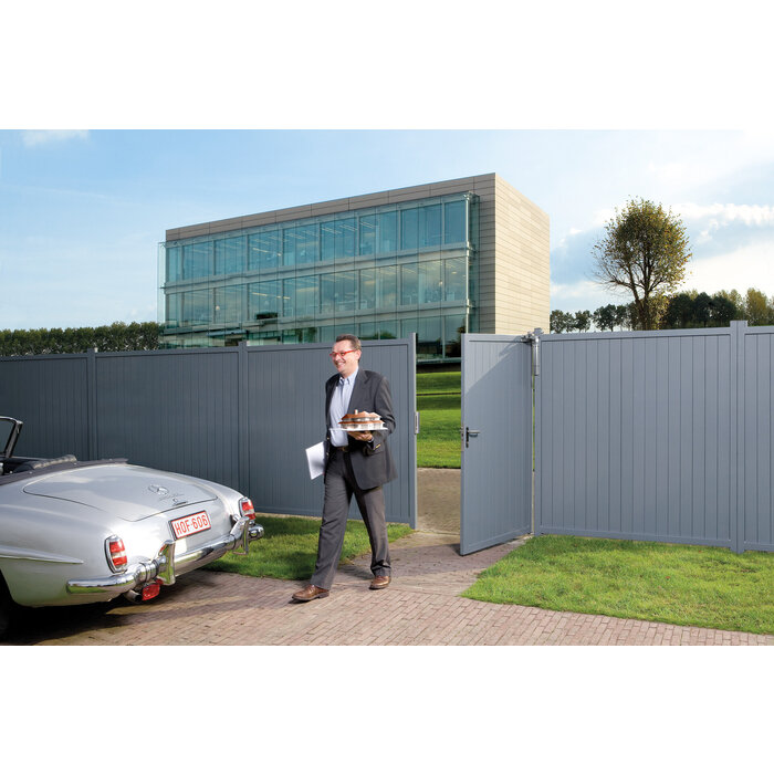 LOCINOX Locinox Scharnierset für Gartentor GBM16 mit Kunststoffkappen – 2 Stück