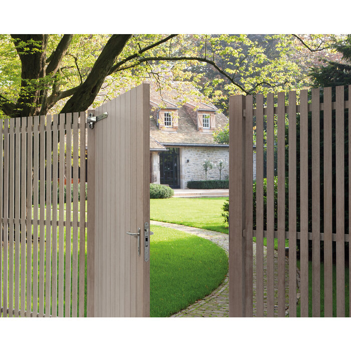 LOCINOX Charnière anti-vandalisme Locinox 4DW-A2 - 180° - portails en bois - 2 pièces