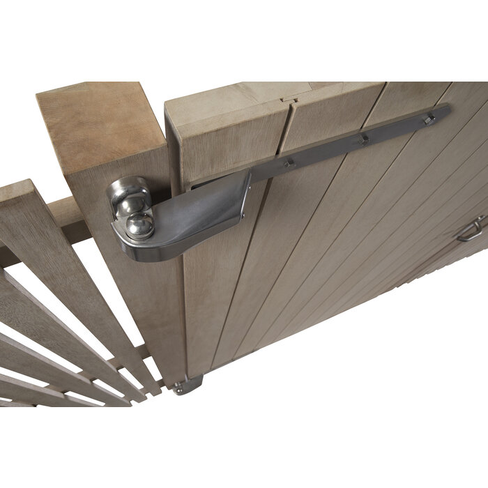 LOCINOX Locinox vandalism resistant hinge 4DW-A2 - 180° - wooden gates - 2 pieces