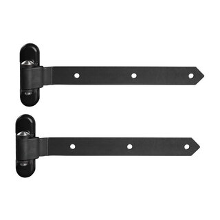 LOCINOX Black adjustable 3-dimensional hinge 3DW-HDG - 180° - 2 pieces