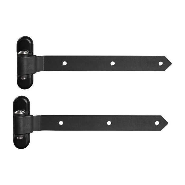 LOCINOX Black Locinox Adjustable 3-dimensional hinge 3DW-HDG - 180° - wooden gates - 2 pieces
