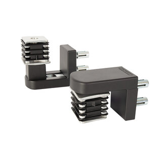 LOCINOX Scharnier 2-dimensional 90° verstellbar NOSHEHINGE-I- QF - 2 Stück