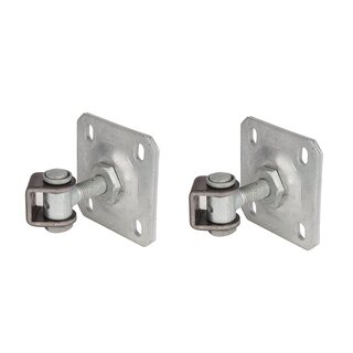 LOCINOX Anti-Vandalismus-Scharnier 90° -G90WP mit Stellmutter und Wandplatte – 2 Stück