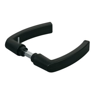 LOCINOX Paar zwarte kunststof deurklinken 3006P voor opbouwslot Locinox