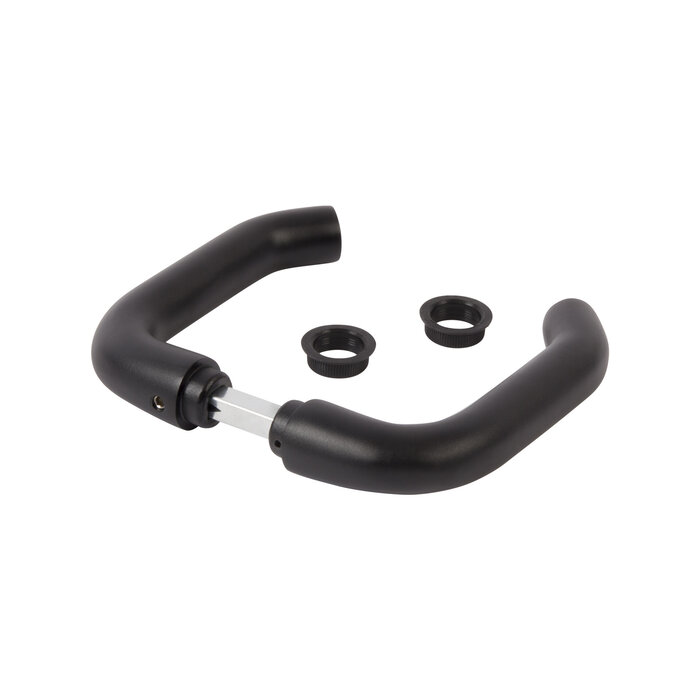 LOCINOX Paar schwarze Türgriffe 3006B Ø 24 mm aus Aluminium für Aufputzschlösser