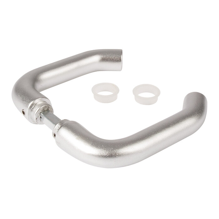 LOCINOX Pair of door handles 3006D in aluminum for surface-mounted locks