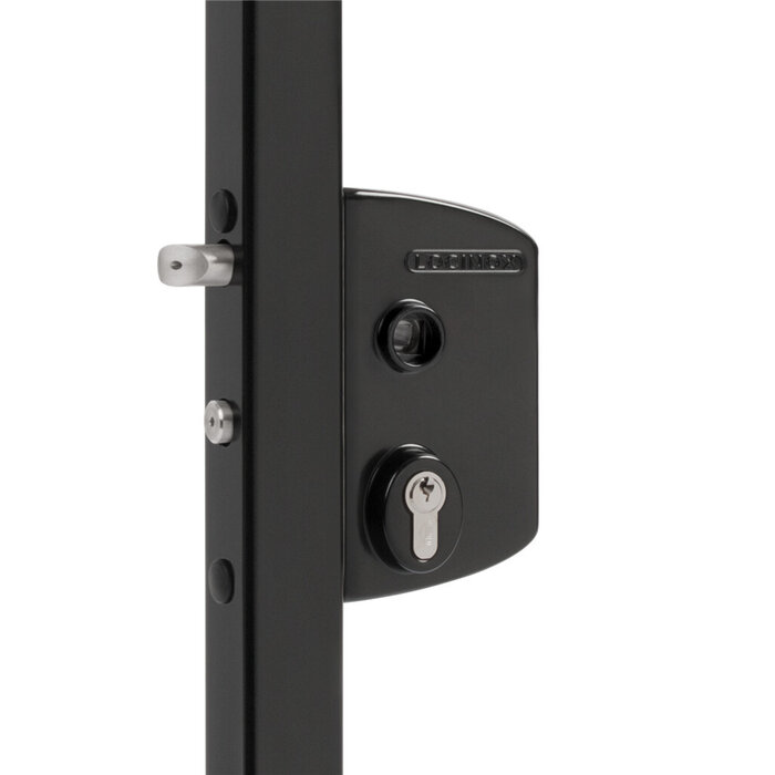 LOCINOX Serrure de portail de jardin en saillie Locinox LAKQ40-9005 sans poignée - noir