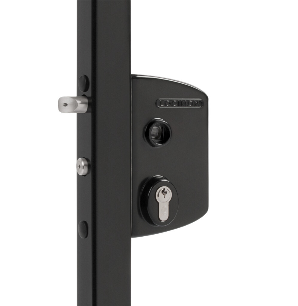 Locinox opbouw tuinpoortslot LAKQ40-9005 zonder klink - zwart