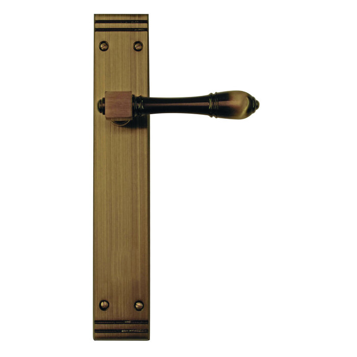 HDD Door handles ALDAGONDA on plate - Bronze