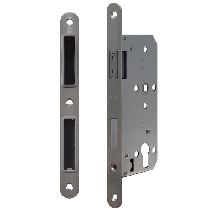 DKS Magneetslot PZ met sleutel - 235x20mm - Asmaat 72mm - Doorn 55mm - RVS -met sluitplaat