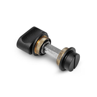 In-Door Minimalist toilet fitting stainless steel/black