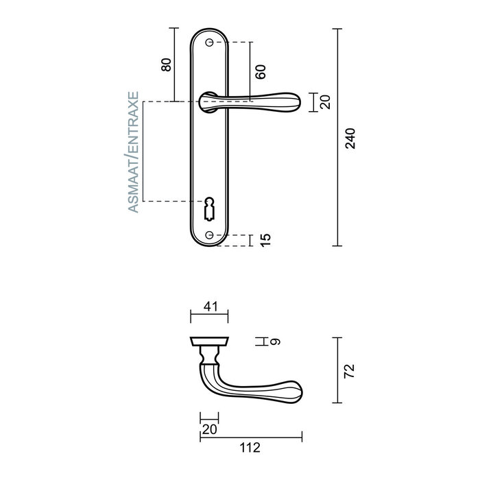 HDD Greta gold plated door handles