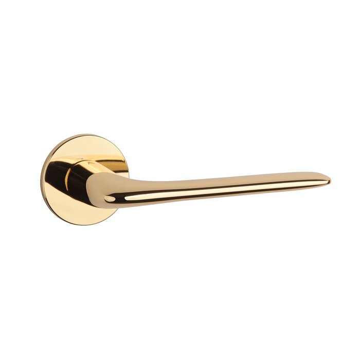 Aprile Solid Aprile door handles VIOLA polished gold round Ø 52x5 mm