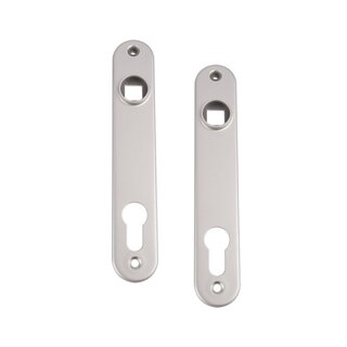 LOCINOX Pair of stainless steel cover plates 3020-HYB-A2 for Locinox mortise locks