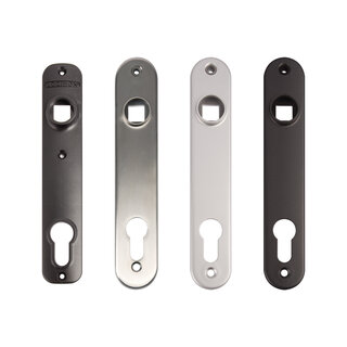 LOCINOX Pair of aluminum cover plates 3020-HYB-ALU for Locinox mortise locks