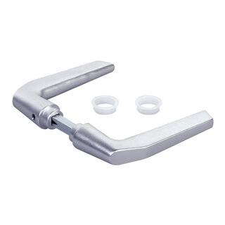 LOCINOX Pair of aluminum door handles 3006 MH for Locinox mortise locks