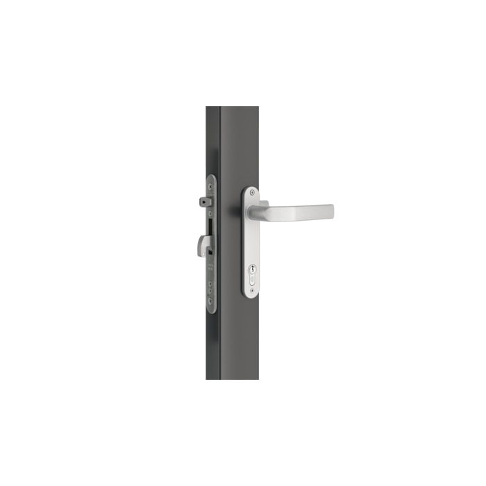 LOCINOX Serrure à mortaiser Locinox EIGHTYLOCK avec un axe de 60 mm - pour profilés à partir de 80 mm