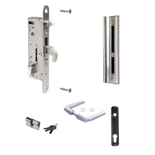 LOCINOX Complete package H-METAL-SET-54-M for metal garden gates