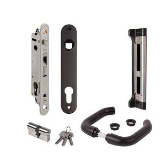 LOCINOX Komplettpaket FORTYSET-40I-BA für Gartentore aus Metall/Aluminium/PVC