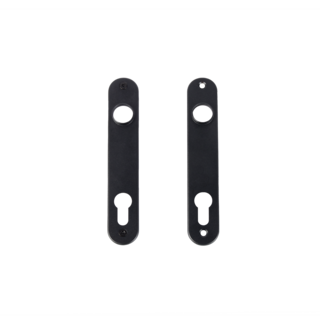 LOCINOX Paire de plaques de recouvrement en aluminium 3025-HYB-4060-ALU pour serrures à mortaise Locinox