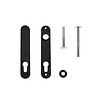 LOCINOX Paire de plaques de recouvrement aveugles 3025-HYB-BLIND-ALU pour serrures à mortaise Locinox