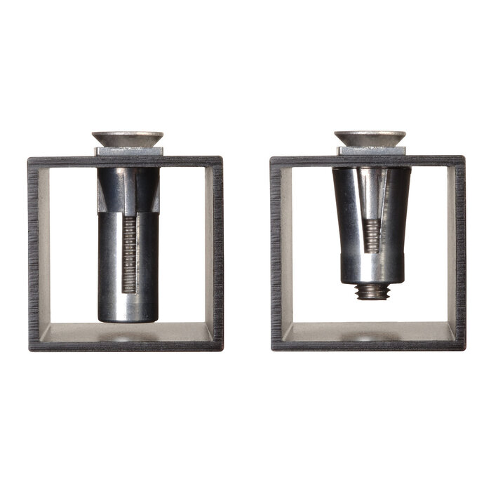 LOCINOX Locinox Edelstahl-Befestigungsbolzen QUICK-FIX mit hoher Zugfestigkeit – 2 Stück