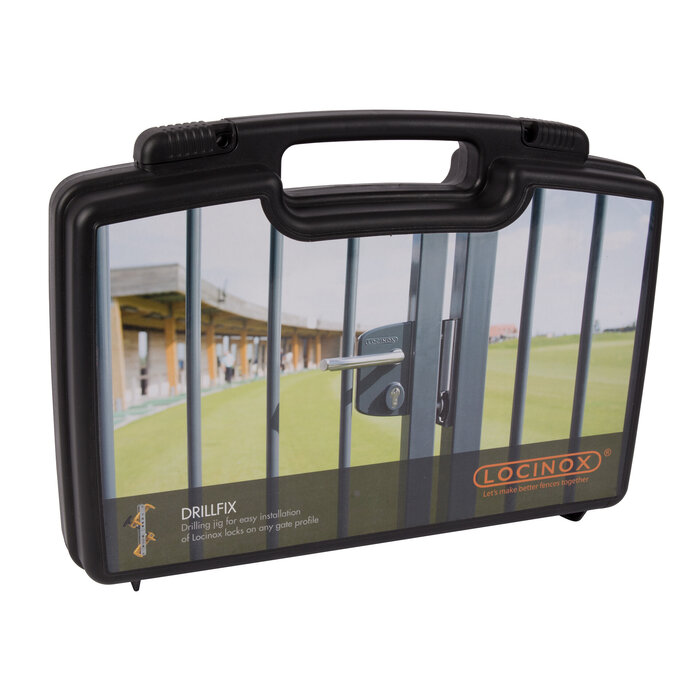 LOCINOX DRILLFIX Werkzeugkoffer für Locinox Aufputz-Torschloss und Schließblech