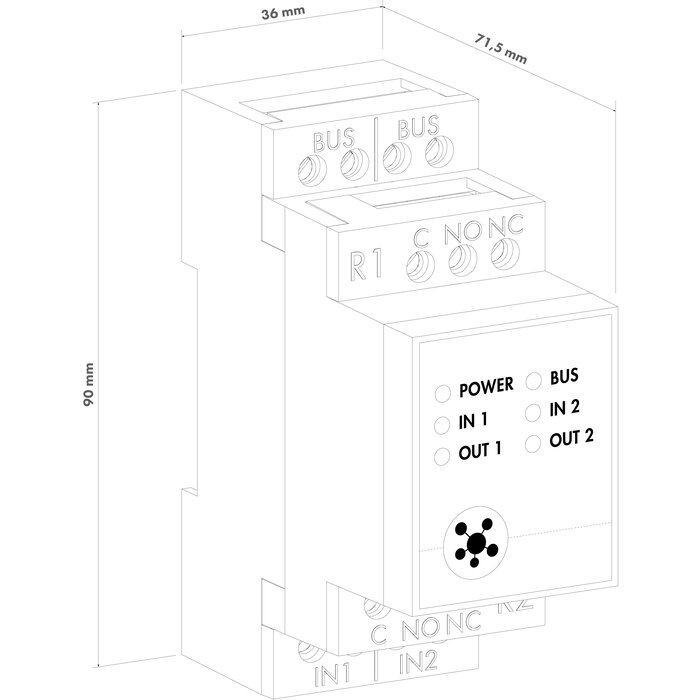 LOCINOX Module relais Locinox 2 canaux SWITCHSTONE-STD