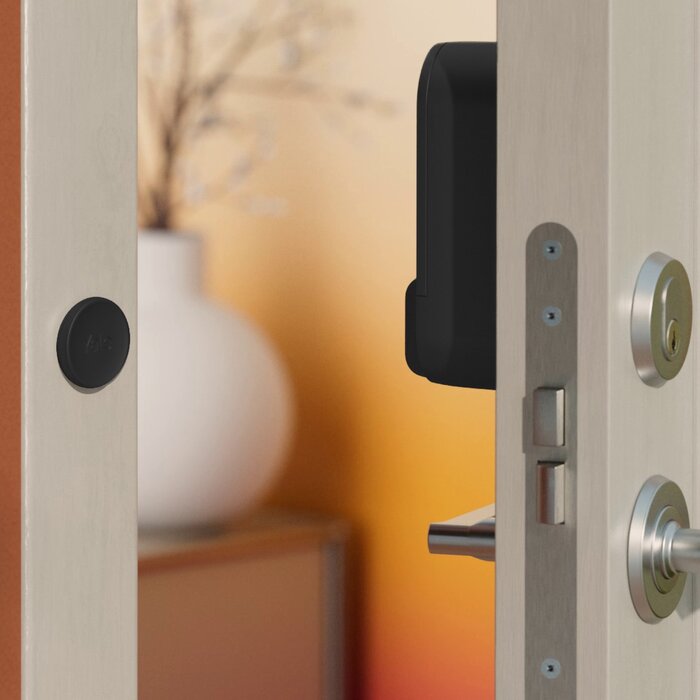 Assa Abloy Noir Yale Linus® L2 - Serrure de porte intelligente avec Bluetooth et Wi-Fi intégrés