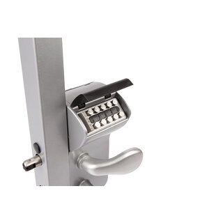 LOCINOX Vinci mechanisches Codeschloss LMKQ40V2LVSZC mit Türgriff und Zylinder