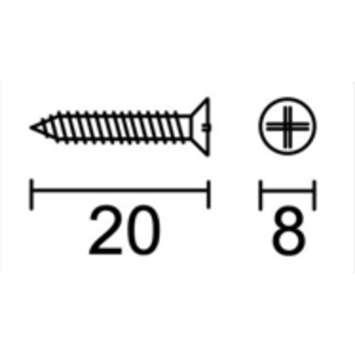 HDD Screw black L=20mm