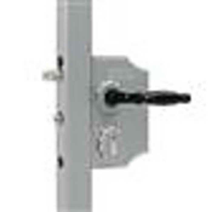 LOCINOX Locinox Surface-mounted ornamental gate lock LARQ40H2LVSZFA for round profile 40-60mm - large