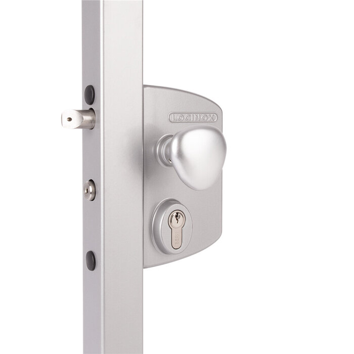 LOCINOX Locinox electric surface-mounted gate lock LIKQ40U2LVSZR for square profile 40-60 mm