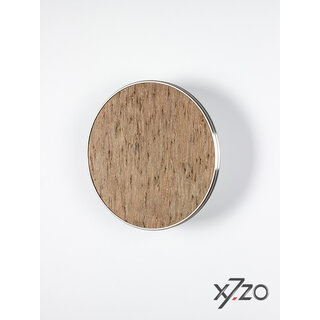 X7.ZO Round stainless steel design door handle Z52 - Ø 198 mm with stone veneer - copper