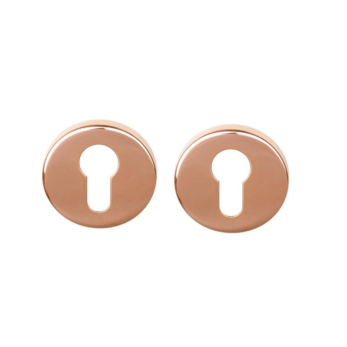 Formani Pair of Cylinder Plates BASICS LBY50 6 mm - PVD Polished Copper