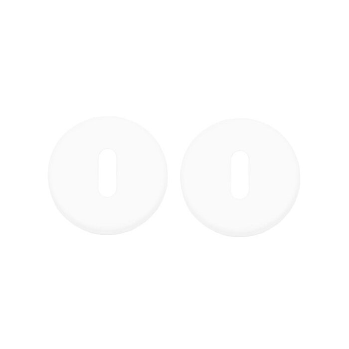 Formani Paar Schlüsselplatten Basics LBN50 6 mm – Weiß