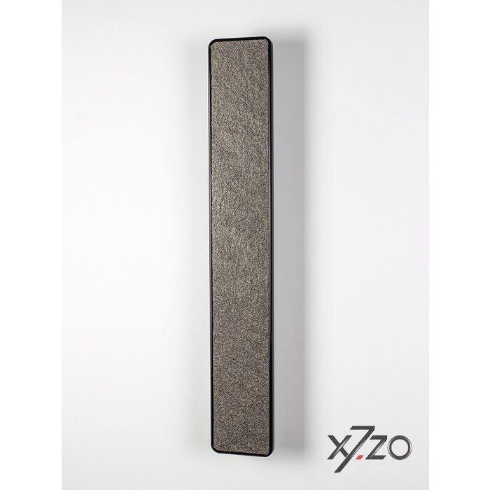 X7.ZO Rechteckiger Aluminium-Design-Türgriff Z57 – 500 mit Steinfurnier – Silvergalaxy